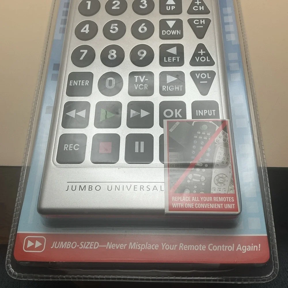 INNOVAGE Products Jumbo‎ Universal Grey Remote Control NEW